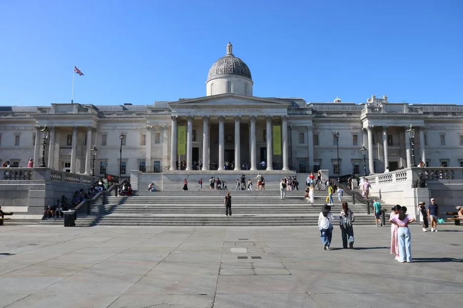 Trafalgar Square in central London