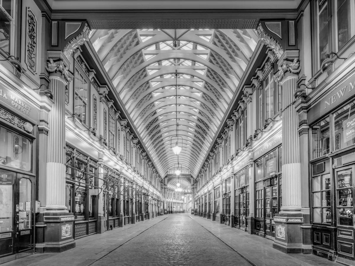The painted ironwork of Leadenhall Market