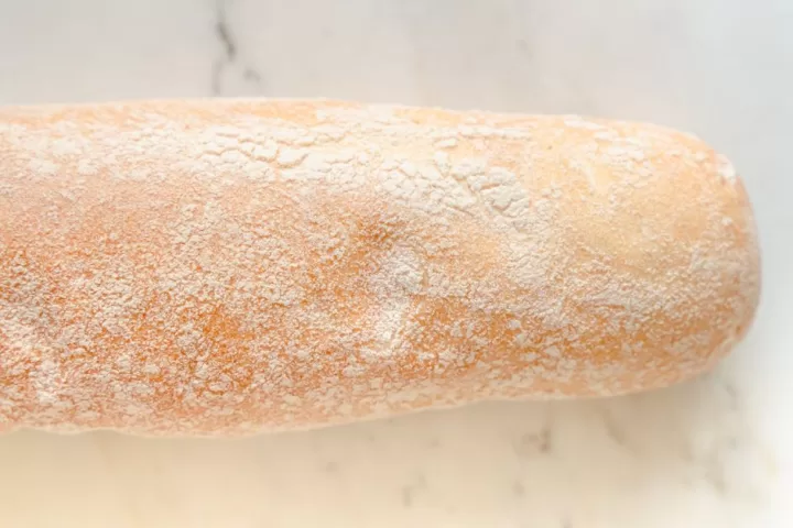 Bread with flour