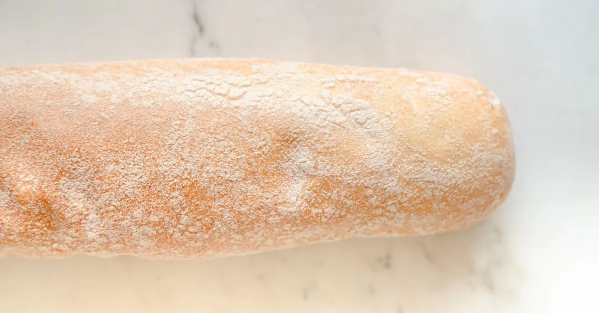Bread with flour
