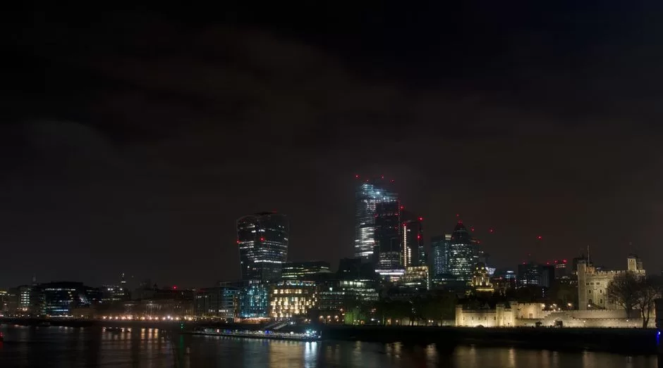 The Tower of London beside the river